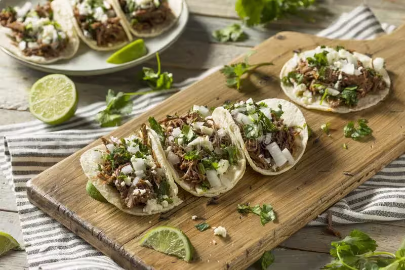 Tacos de Barbacoa de Res
